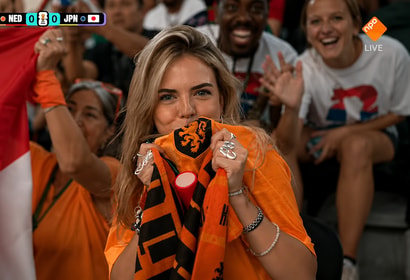 Camila Benen (23), de Oranjefan die viraal ging tijdens Nederland - Japan