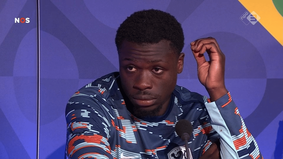 Brian Brobbey bij de NOS na Nederland - Duitsland