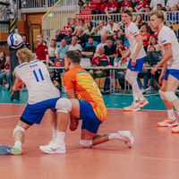 De Nederlandse volleybalmannen