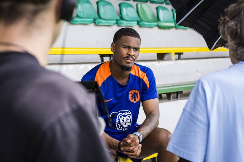Jorrel Hato bij het Nederlands elftal