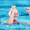 Simone van de Kraats in actie voor Nederland