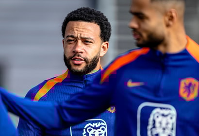 Memphis Depay bij het Nederlands elftal