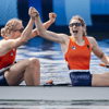  Ymkje Clevering, Veronique Meester, twee-zonder, roeien, Olympische Spelen, Parijs 2024, TeamNL, goud