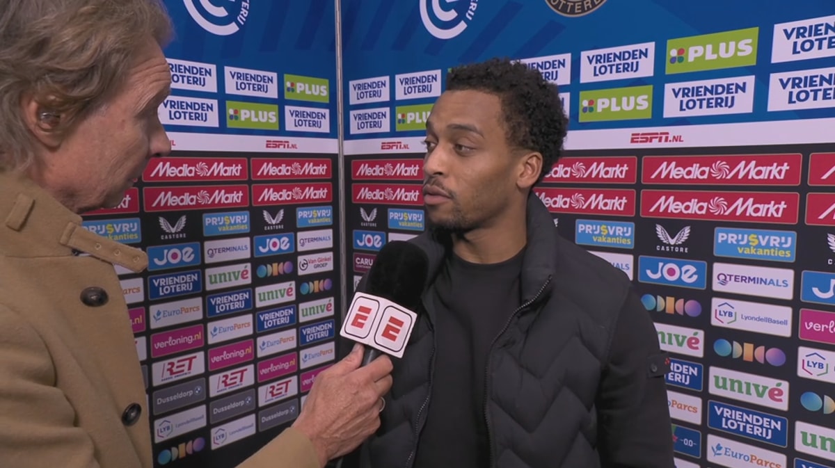 Quinten Timber voor de camera van ESPN