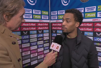 Quinten Timber voor de camera van ESPN