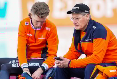 Jillert Anema (rechts) met Jorrit Bergsma