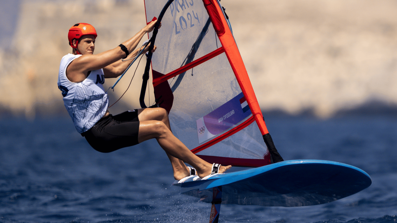  Luuc Van Opzeeland, zeilen, windfoilen, Olympische Spelen, Parijs 2024, brons, TeamNL