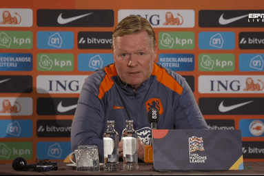 Ronald Koeman, bondscoach van het Nederlands elftal