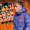 De opstelling van de Oranje Leeuwinnen tegen Duitsland