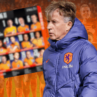 De opstelling van de Oranje Leeuwinnen tegen Schotland