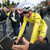 Mathieu van der Poel in de gele trui