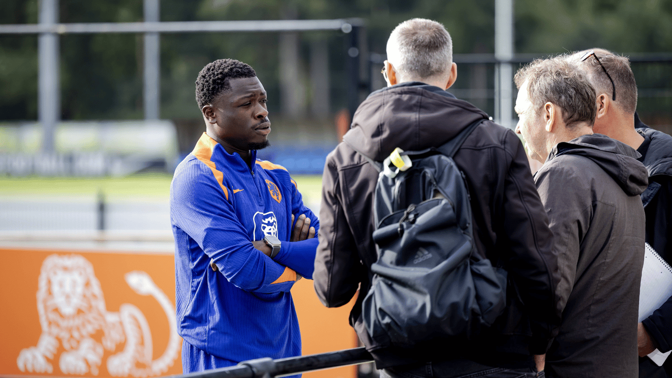 Brian Brobbey, international van het Nederlands elftal