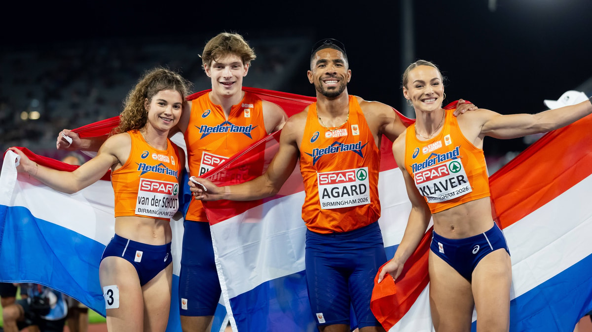 Nederland heeft bij de EK atletiek brons veroverd op de 4x400 meter gemengd.