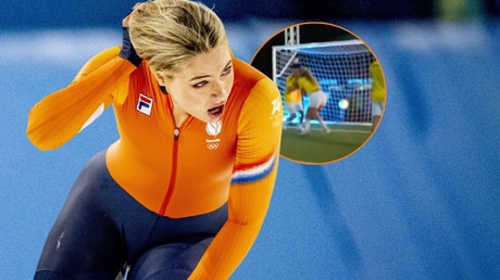 Jutta Leerdam krijgt een kopstoot