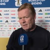 Ronald Koeman voor de camera van de NOS