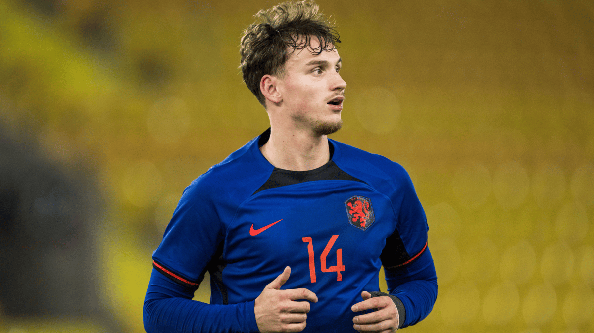 Rav van den Berg, speler van Jong Oranje