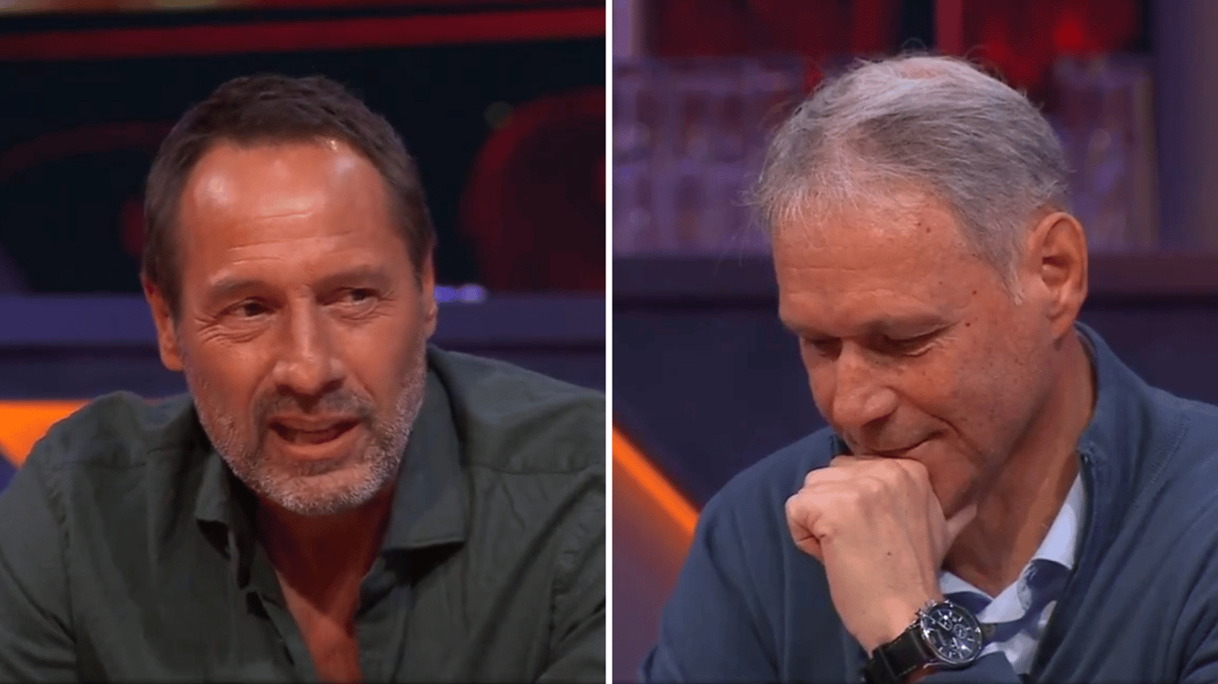 John van ’t Schip (links) en Marco van Basten, 