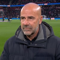 Peter Bosz voor de camera van ESPN