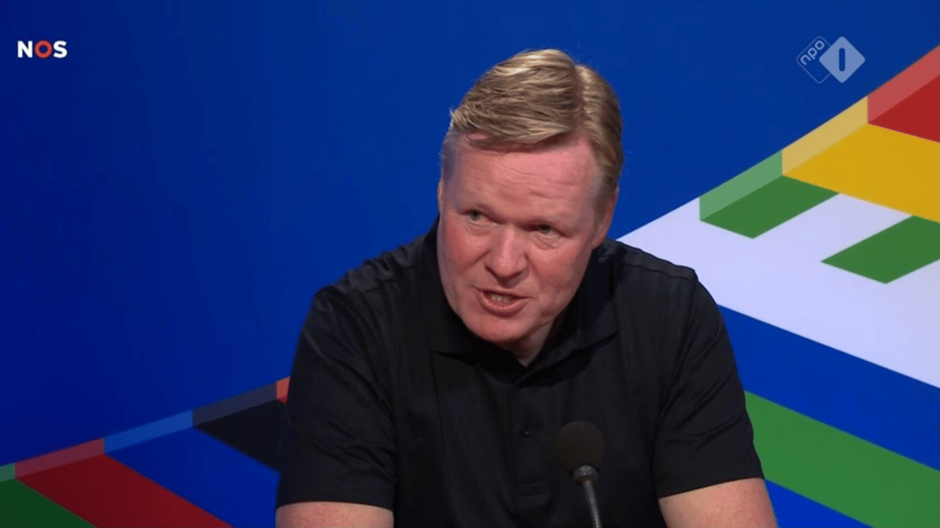 Ronald Koeman na de 1-2 zege van Nederland op Polen