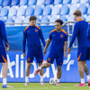Jong Oranje tijdens de training