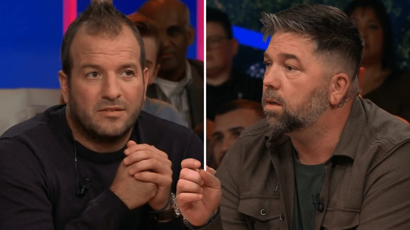 Rafael van der Vaart en Theo Janssen bij NOS Studio Voetbal