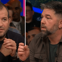 Rafael van der Vaart en Theo Janssen bij NOS Studio Voetbal