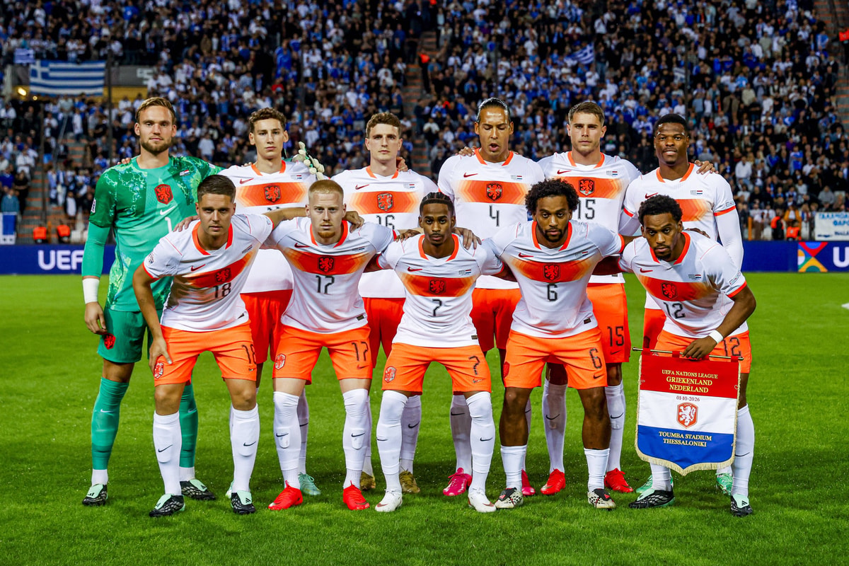 Opstelling Griekenland - Nederland