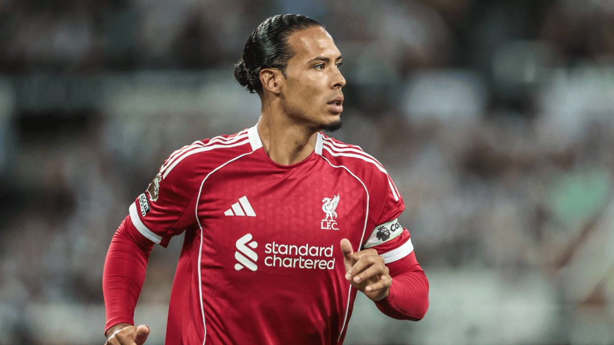 Virgil van Dijk in het shirt van Liverpool
