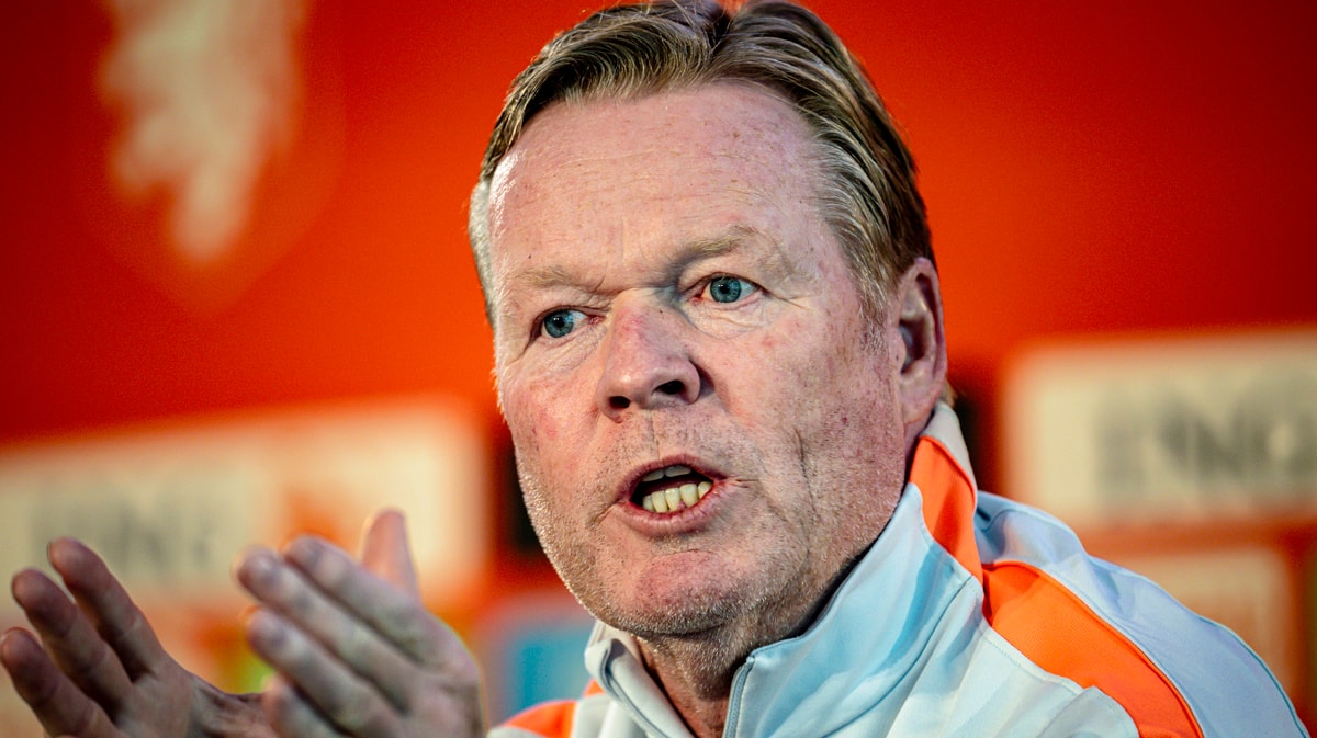 Ronald Koeman, bondscoach van het Nederlands elftal