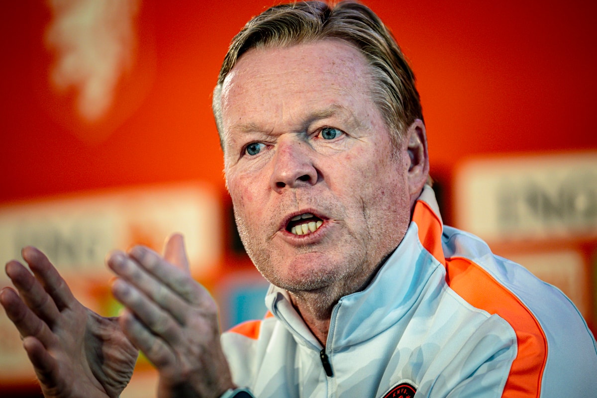 Ronald Koeman, bondscoach van het Nederlands elftal