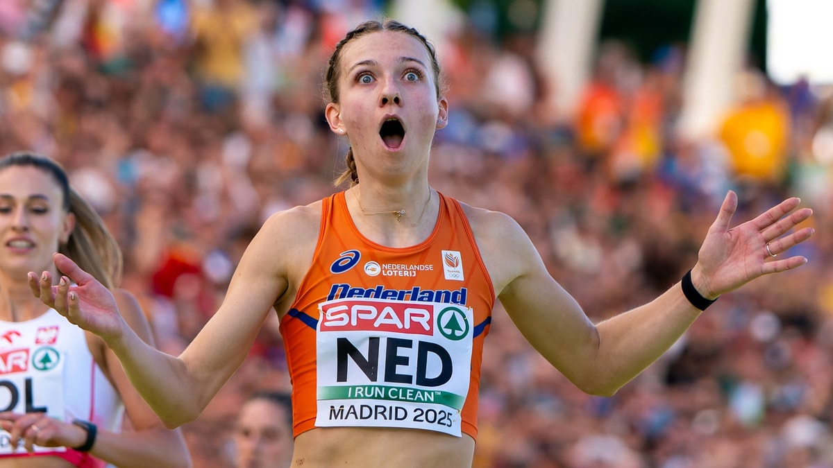 Femke Bol kan haar ogen niet geloven na het zien van haar tijd