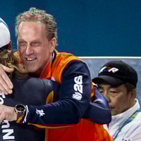 Rintje Ritsma en Jorrit Bergsma vol vreugde