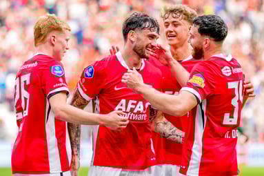 AZ viert een doelpunt