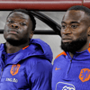 Brian Brobbey (links) en Lutsharel Geertruida