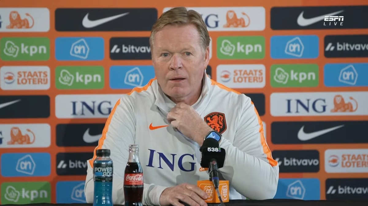 Ronald Koeman, bondscoach van het Nederlands elftal
