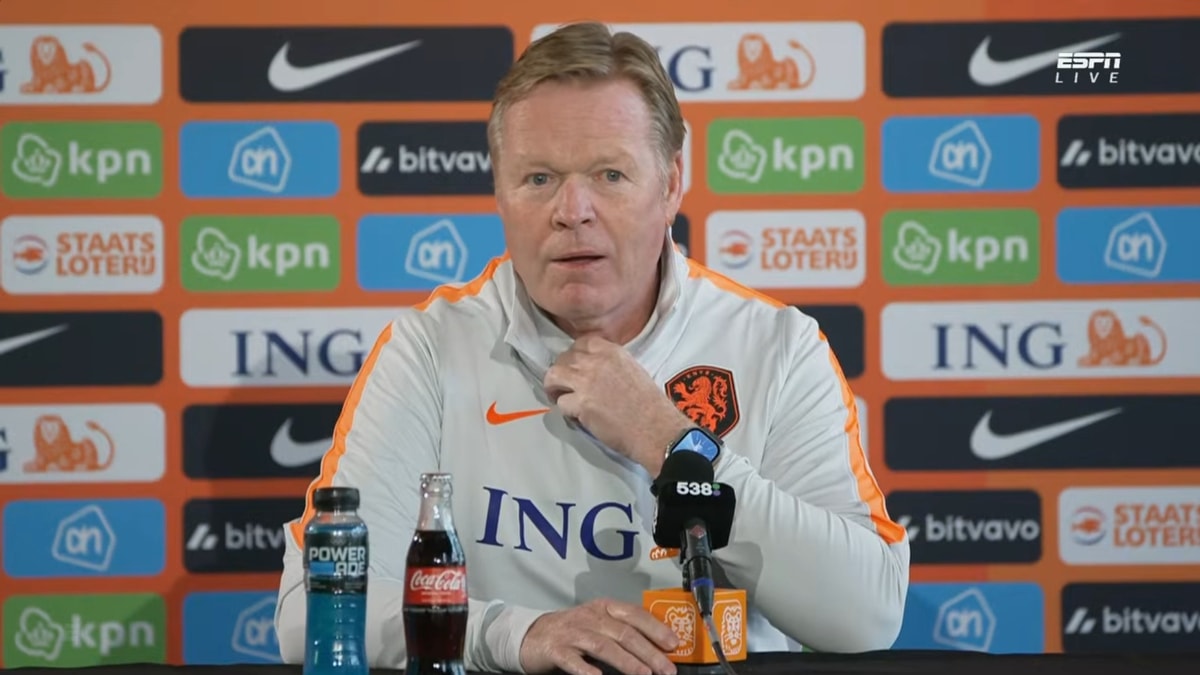 Ronald Koeman, bondscoach van het Nederlands elftal