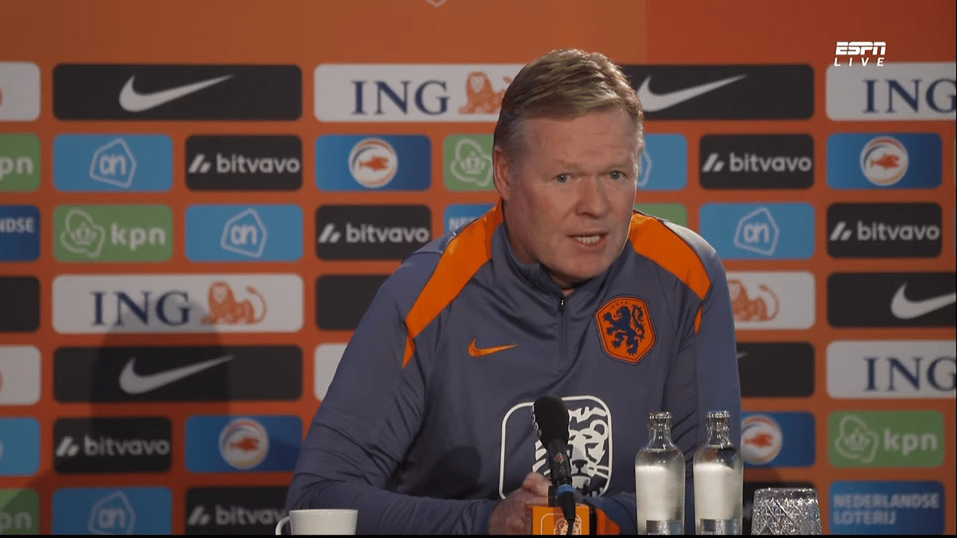 Ronald Koeman, bondscoach van het Nederlands elftal