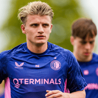 Sem Steijn in het shirt van Feyenoord