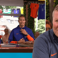 Ronald Koeman, Frenkie de Jong en Virgil van Dijk bij het SBS 6-programma Wij houden van Oranje.