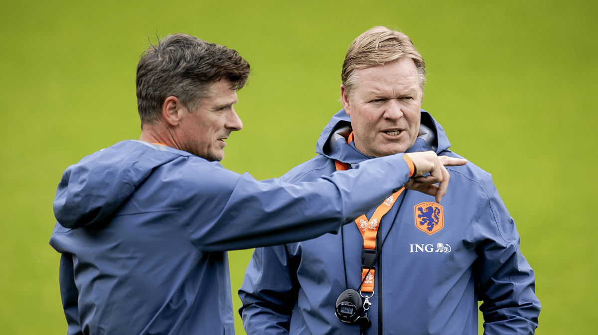 Ronald Koeman met zijn broer Erwin Koeman
