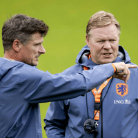 Ronald Koeman met zijn broer Erwin Koeman