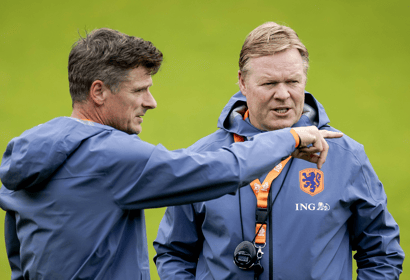 Ronald Koeman met zijn broer Erwin Koeman