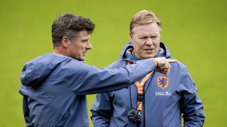 Ronald Koeman met zijn broer Erwin Koeman