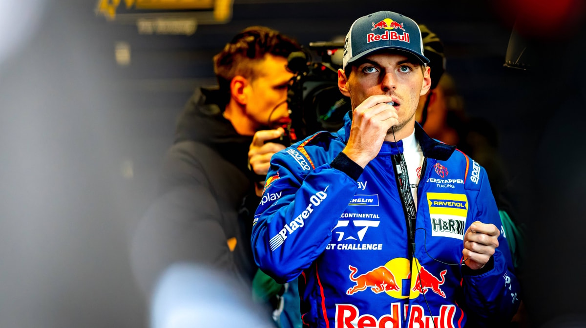 Max Verstappen op de Nürnburgring