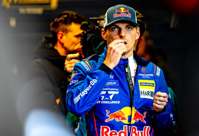 Max Verstappen op de Nürnburgring