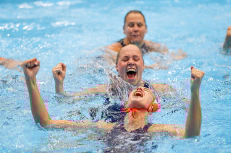 Vreugde bij de waterpolovrouwen