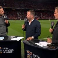 Rafael van der Vaart en Ronald de Boer bij de NOS 