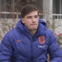 Wouter Goes voor de camera van ESPN