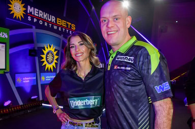 Cathy Hummels en Michael van Gerwen