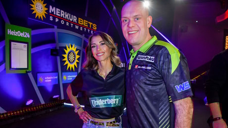 Cathy Hummels en Michael van Gerwen